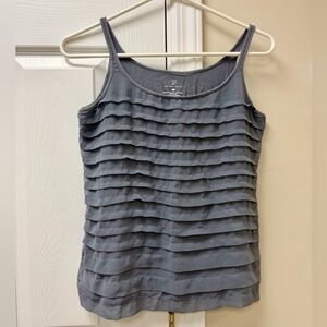 NY & Company Front Ruffle Tank